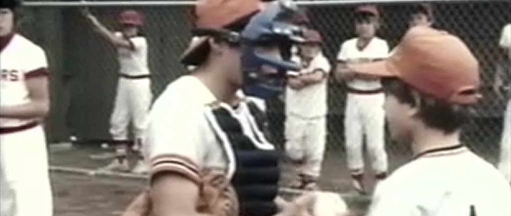 Mircea Oprea in the film Here Come the Tigers 1977 - Playing Little League Giants Pitcher