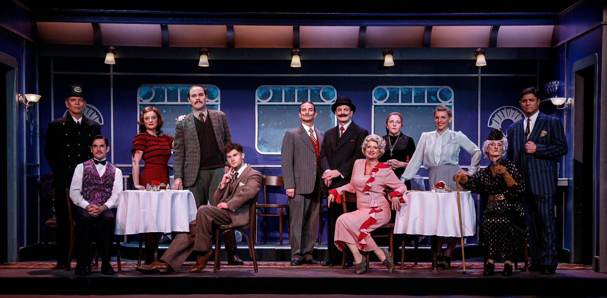 Mircea Oprea and the Cast of Murder on the Orient Express at the Garvin Theatre - Santa Barbara, CA