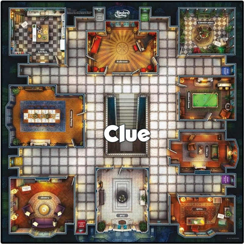 Clue: A Walking Mystery in Aspen Tudor Mansion floor plan